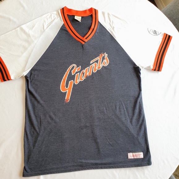 Mitchell & Ness Other - Like NEW SF Giants Mitchell & Ness MEN'S V-neck Baseball Tee XXL
